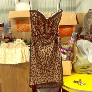 Corset Leopard Print Dress